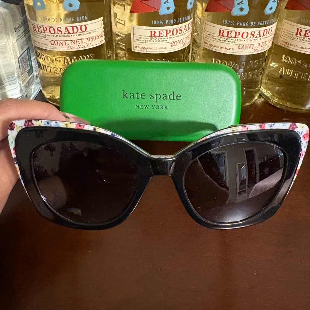 Kate Spade Black and Floral Sunglasses